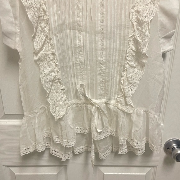 Zadig & Voltaire White Romane Coton Blouse - Picture 8 of 12